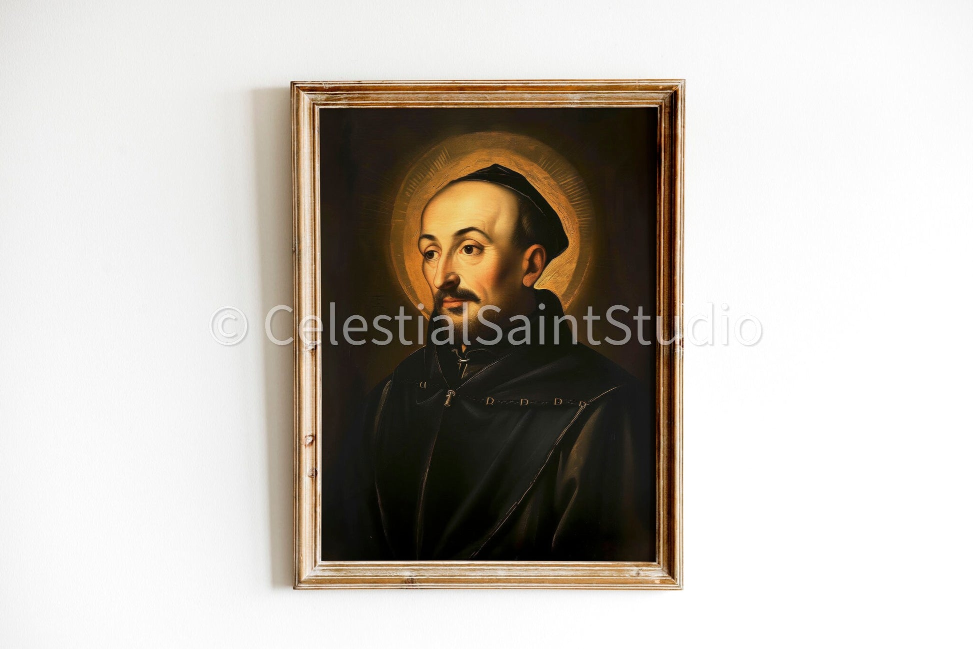 St. Ignatius of Loyola | DIGITAL OIL PAINT | Catholic Printable | Catholic Art | Patron Saint | Digital Download | Portrait