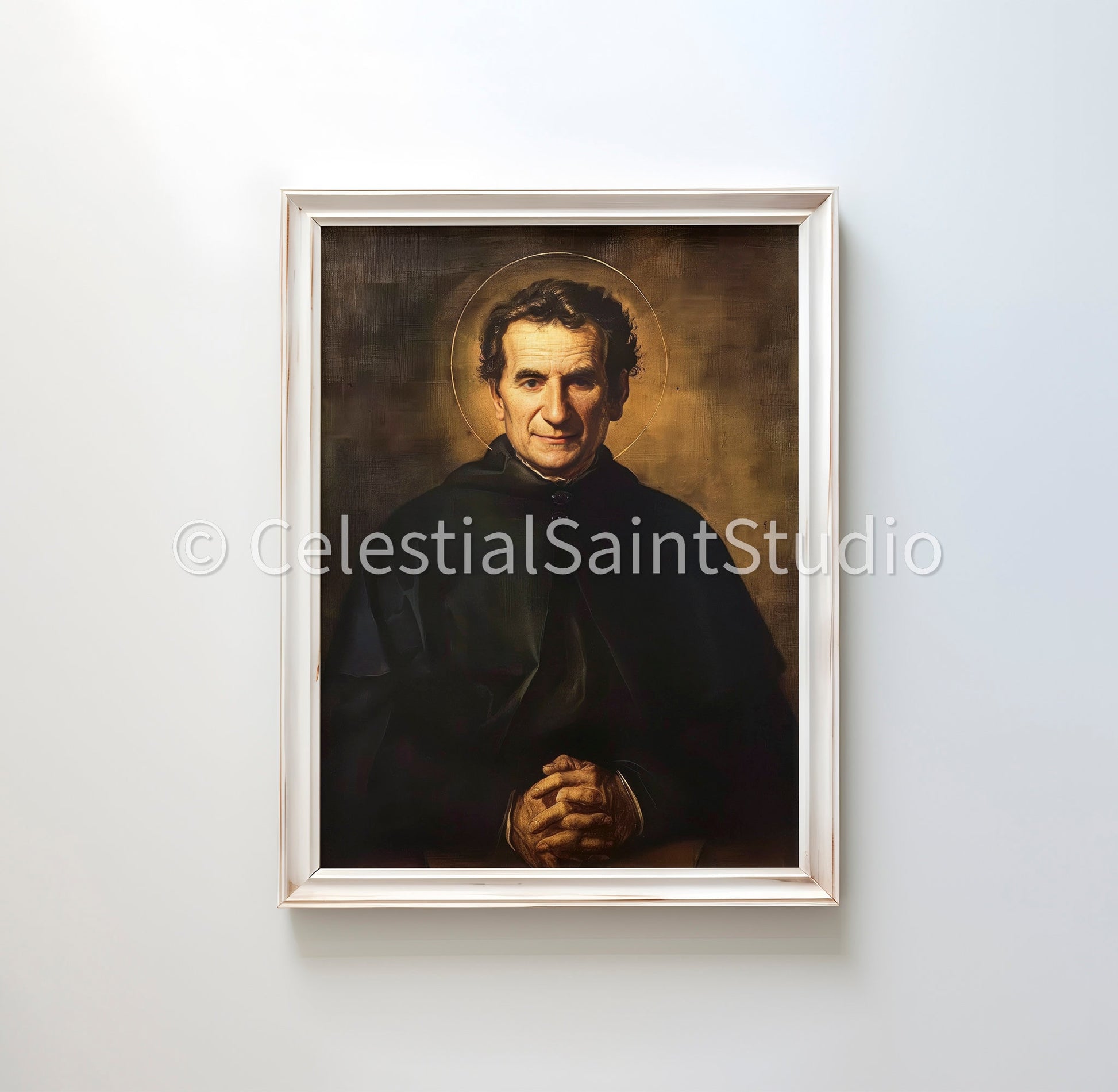 St. John Bosco | DIGITAL OIL PAINT | Catholic Printable | Catholic Art | Patron Saint | Digital Download