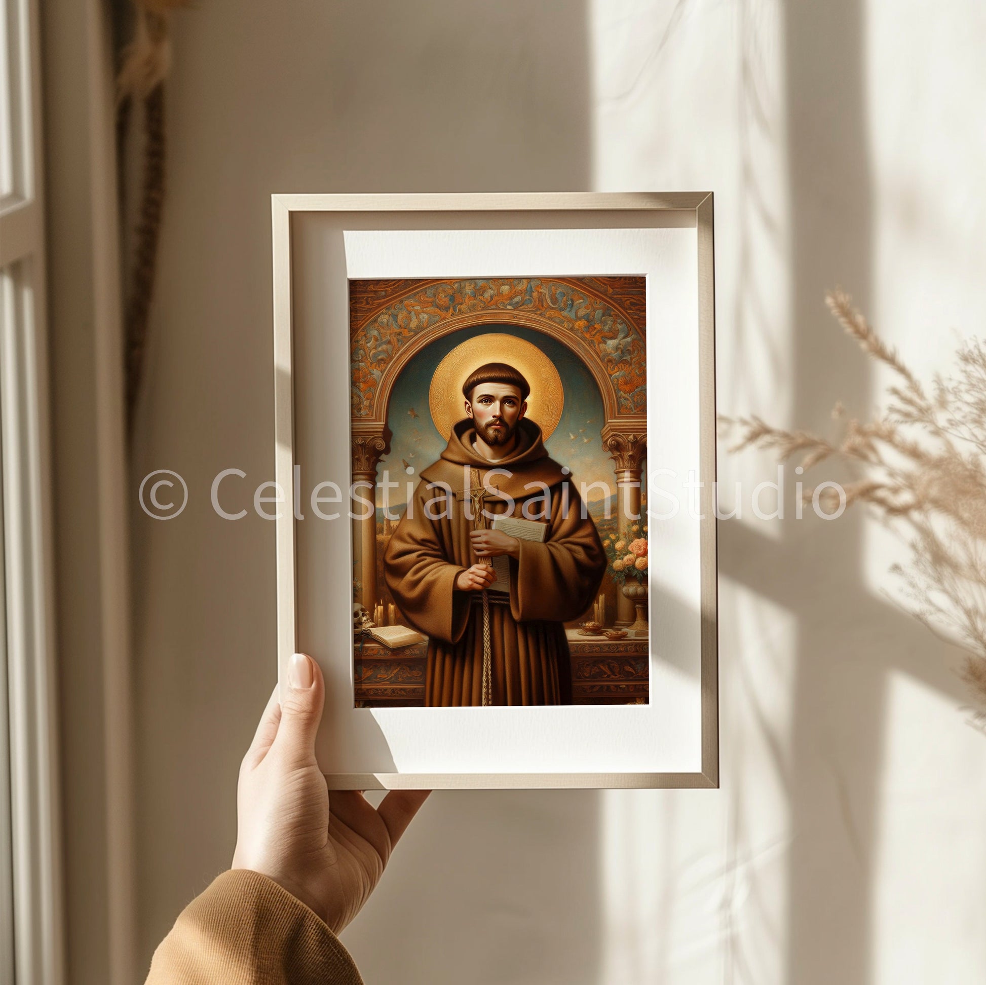 St. Francis of Assisi | DIGITAL OIL PAINT | Catholic Printable | Catholic Art | Patron Saint | Digital Download