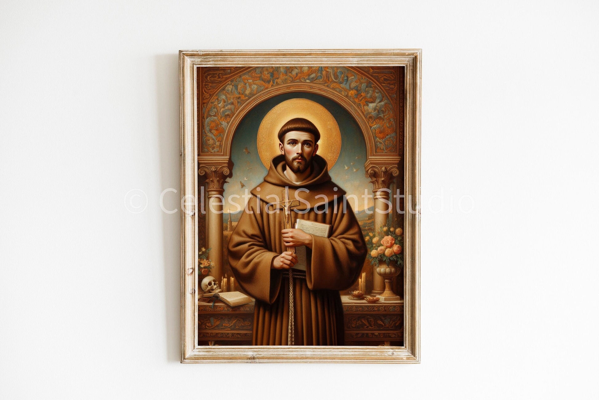 St. Francis of Assisi | DIGITAL OIL PAINT | Catholic Printable | Catholic Art | Patron Saint | Digital Download