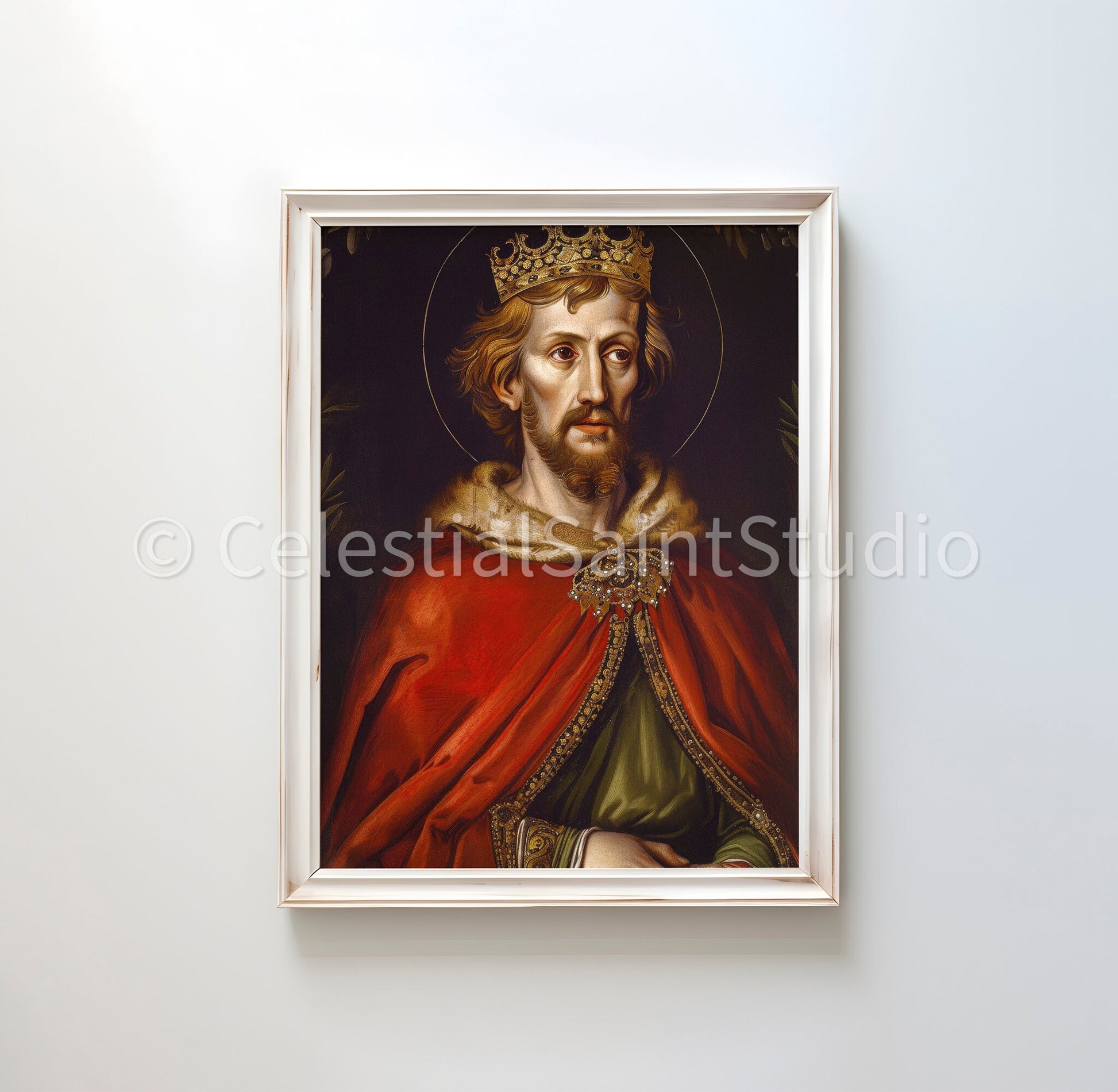 St. Henry | DIGITAL OIL PAINT | Catholic Printable | Catholic Art | Patron Saint | Digital Download