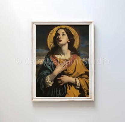 St. Agatha | DIGITAL OIL PAINT | Catholic Printable | Digital Download | Patron Saint | Catholic Art