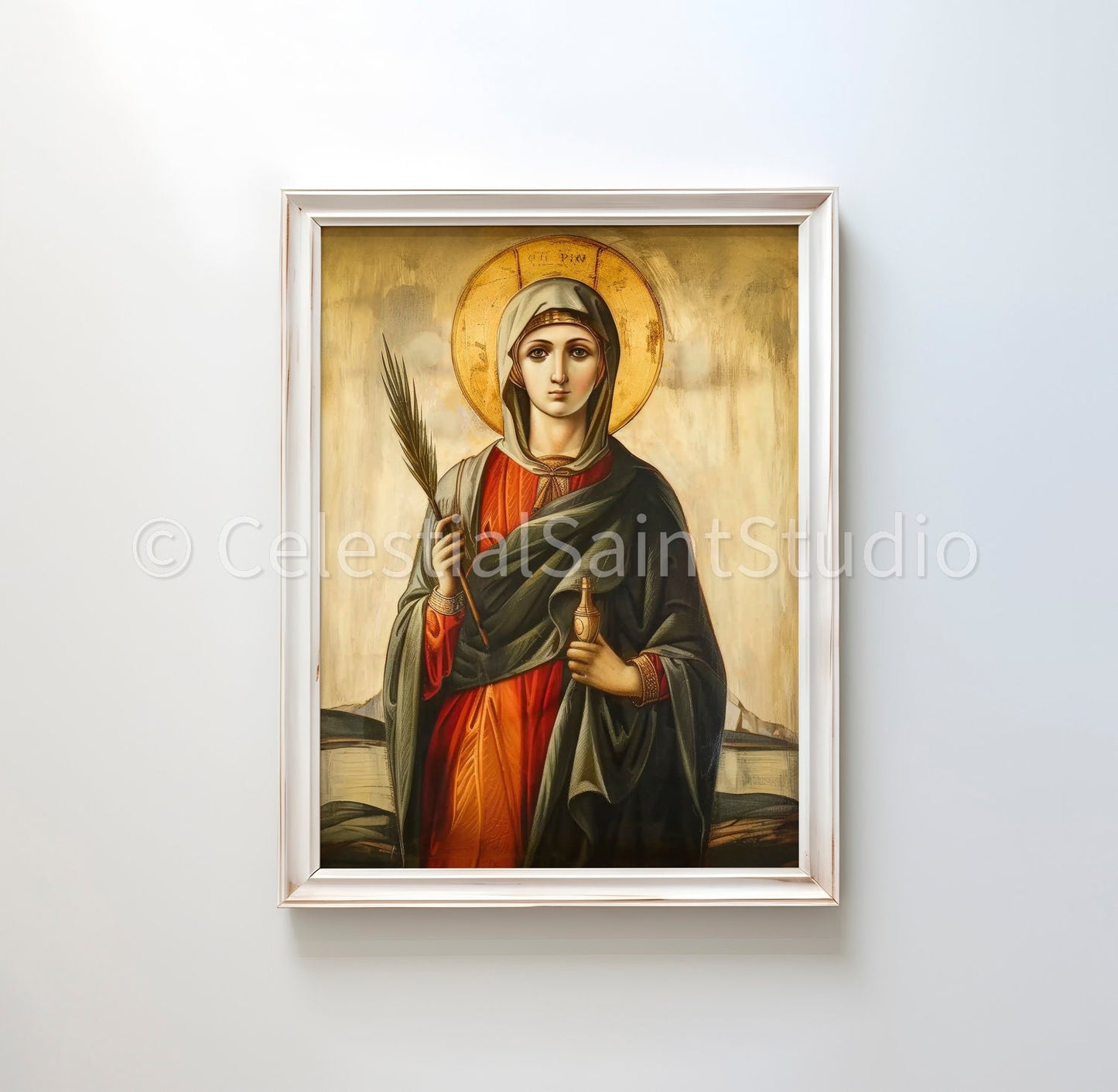 St. Anastasia | DIGITAL OIL PAINT | Catholic Printable | Digital Download | Catholic Art | Patron Saint