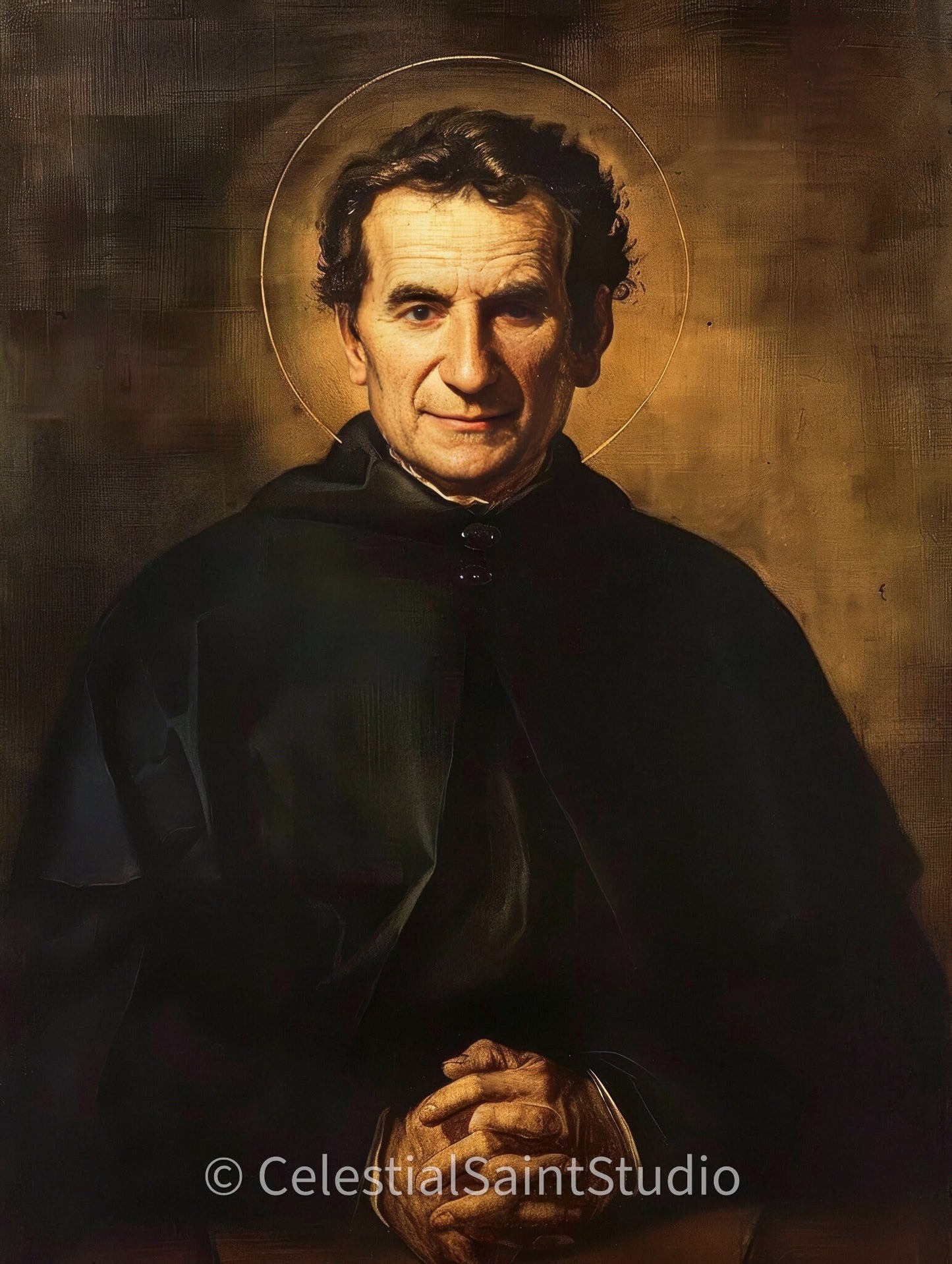 St. John Bosco | DIGITAL OIL PAINT | Catholic Printable | Catholic Art | Patron Saint | Digital Download