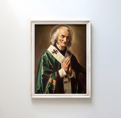 St. John Vianney | DIGITAL OIL PAINT | Catholic Printable | Catholic Art | Patron Saint | Digital Download