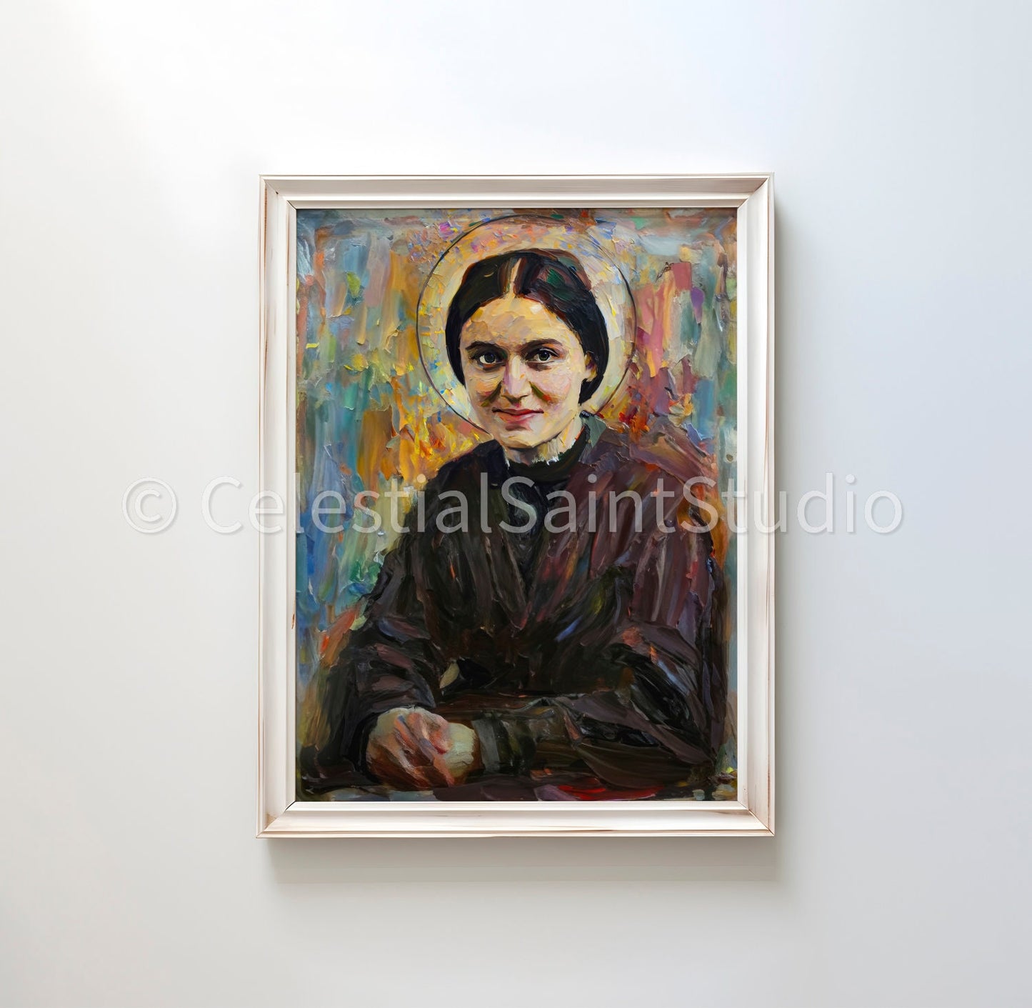 St. Edith Stein | DIGITAL OIL PAINT | Catholic Printable | Digital Download | Patron Saint | Catholic Art