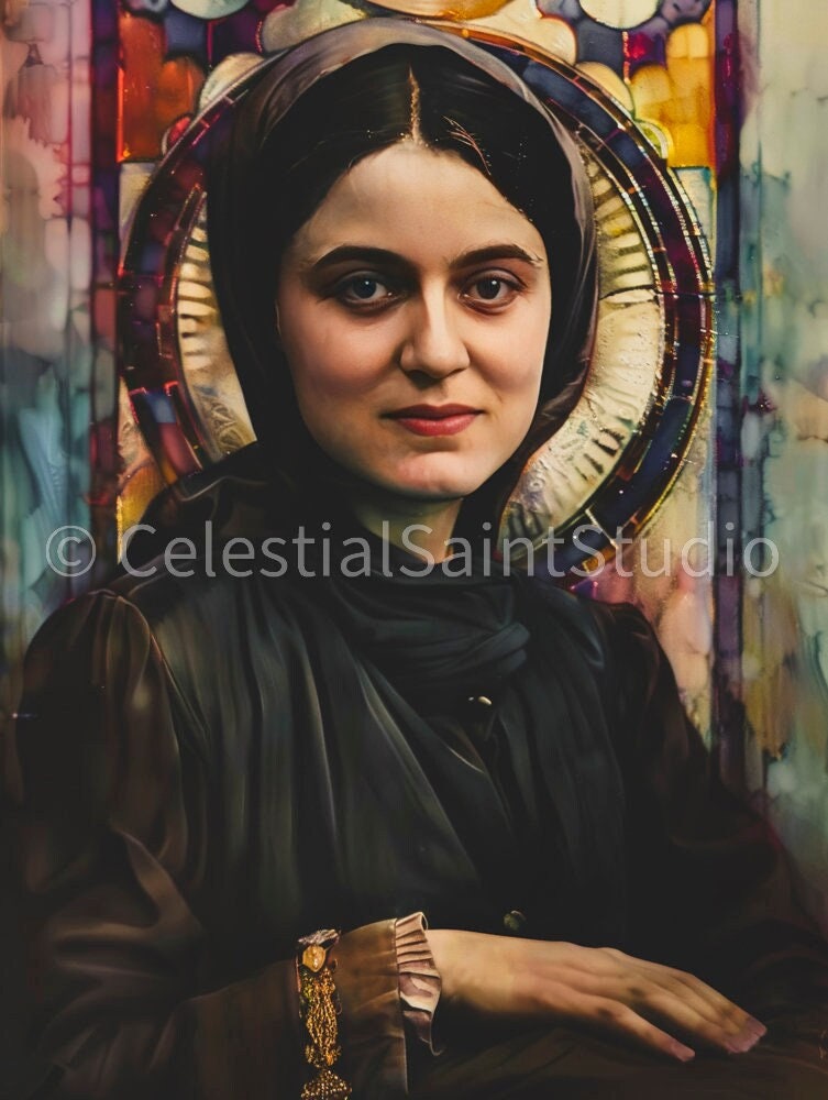 St. Edith Stein | DIGITAL OIL PAINT | Catholic Printable | Digital Download | Patron Saint | Catholic Art