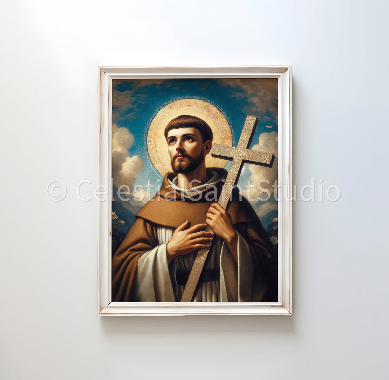 St. Francis of Assisi | DIGITAL OIL PAINT | Catholic Printable | Catholic Art | Patron Saint | Digital Download