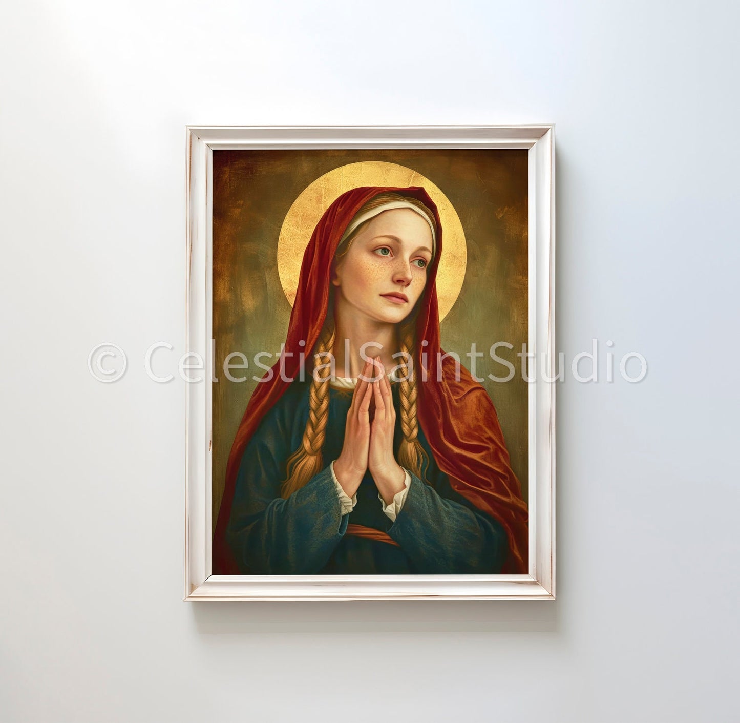 St. Genevieve | DIGITAL OIL PAINT | Catholic Printable | Catholic Art | Patron Saint | Digital Download