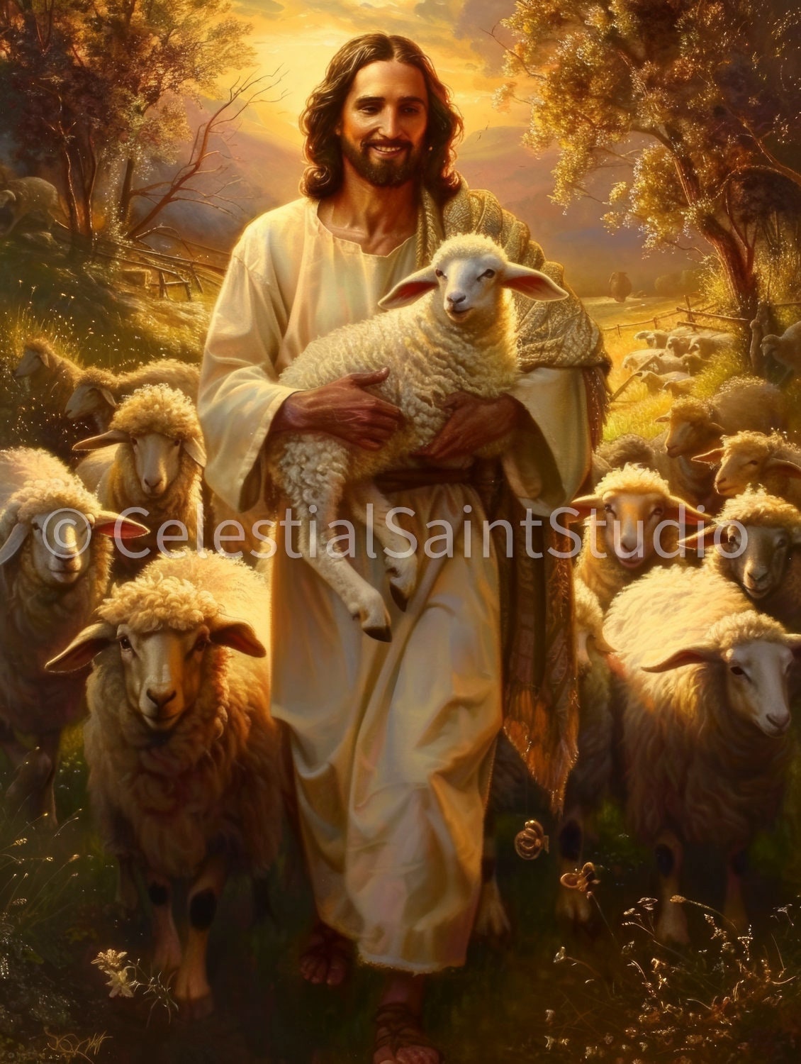 The Good Shepherd | Jesus | Christian Art