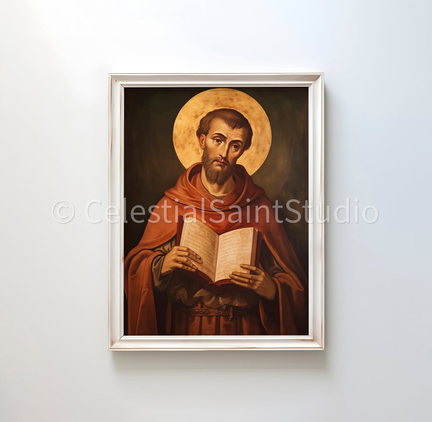 St. Lawrence | DIGITAL OIL PAINT | Catholic Printable | Catholic Art | Patron Saint | Digital Download