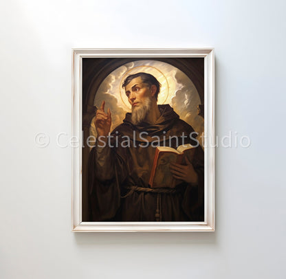 St. Lawrence | DIGITAL OIL PAINT | Catholic Printable | Catholic Art | Patron Saint | Digital Download