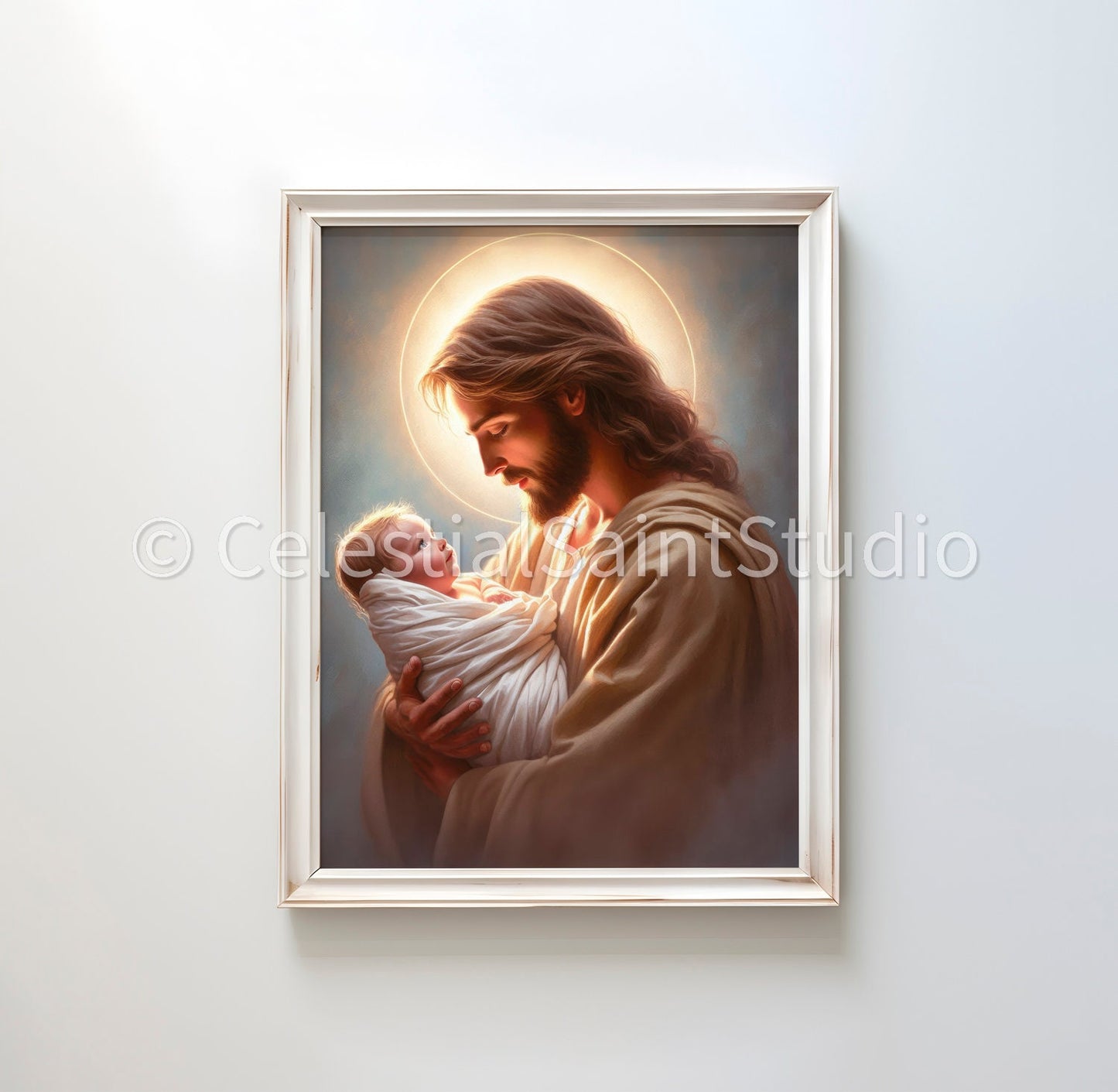 Christ holding baby | Christian Art | Pics of Jesus | After miscarriage gift | Commemorate Miscarriage | Digital Download