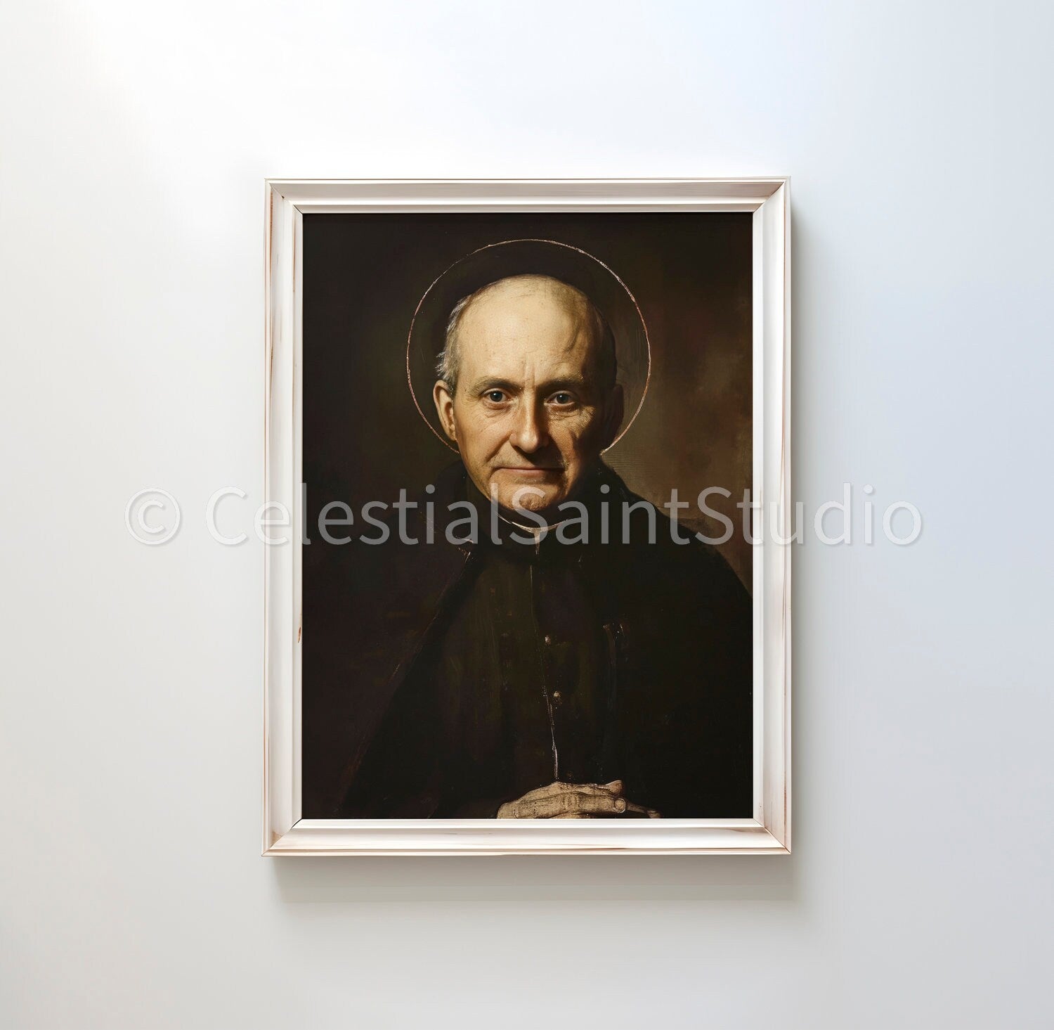 St. Arnold Janssen | DIGITAL OIL PAINT | Catholic Printable | Catholic Art | Patron Saint | Digital Download