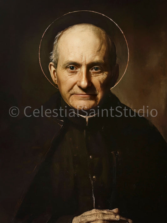 St. Arnold Janssen | DIGITAL OIL PAINT | Catholic Printable | Catholic Art | Patron Saint | Digital Download