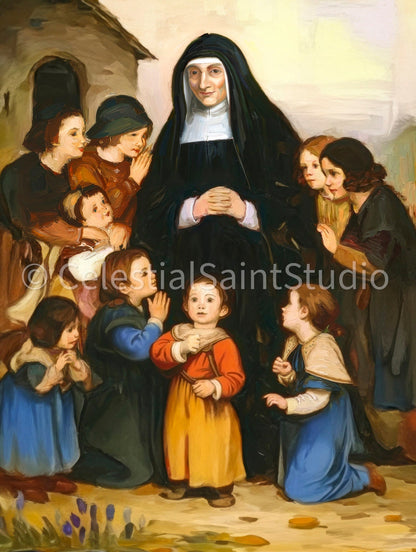 St. Louise de Marillac | Catholic Printable | Catholic Art | Patron Saint | Digital Download