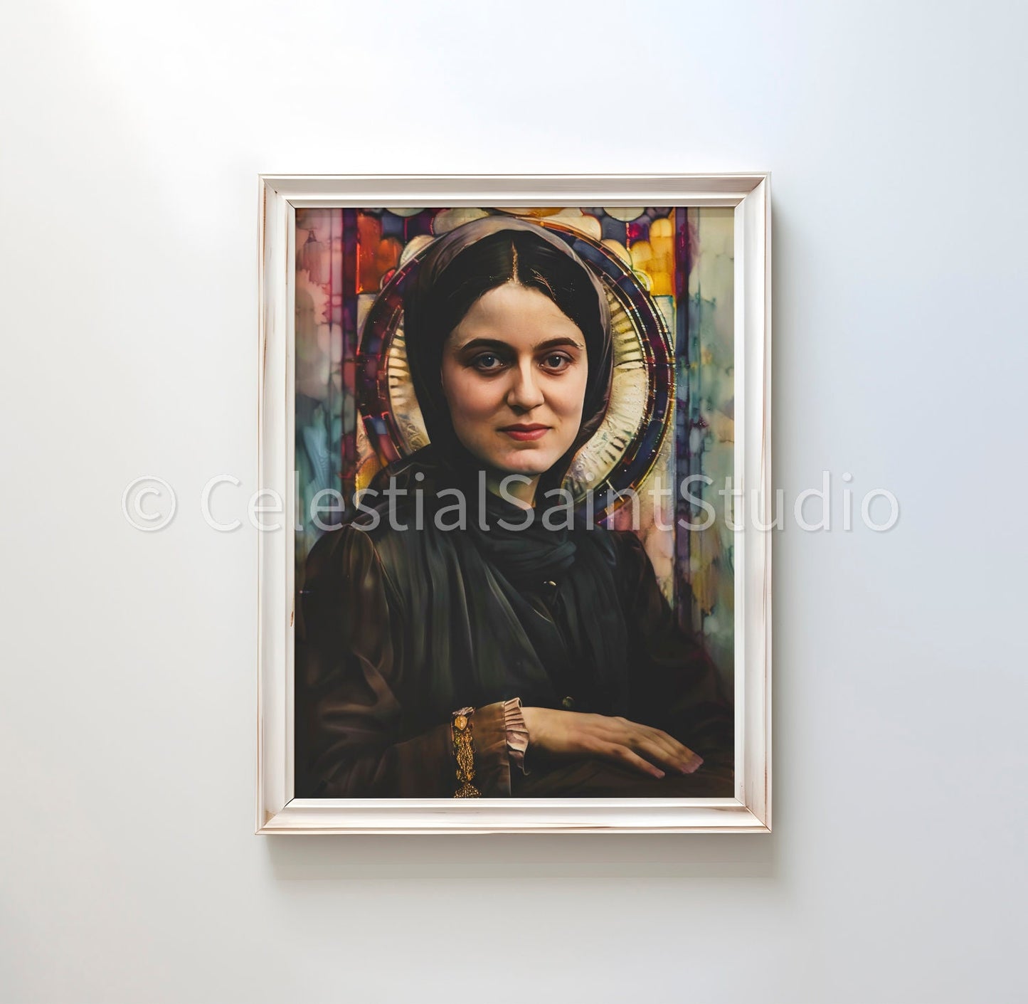 St. Edith Stein | DIGITAL OIL PAINT | Catholic Printable | Digital Download | Patron Saint | Catholic Art