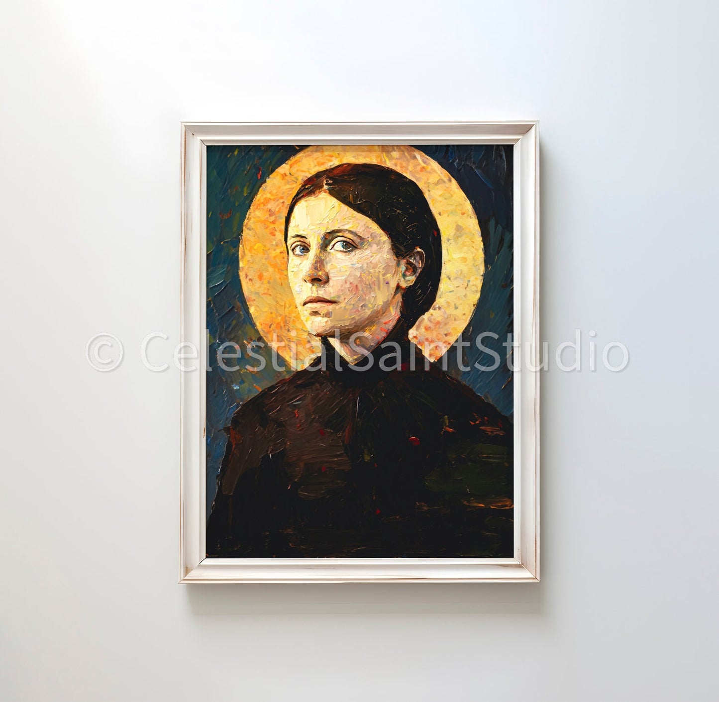 St. Gemma Galgani | DIGITAL OIL PAINT | Catholic Printable | Digital Download | Patron Saint | Catholic Art