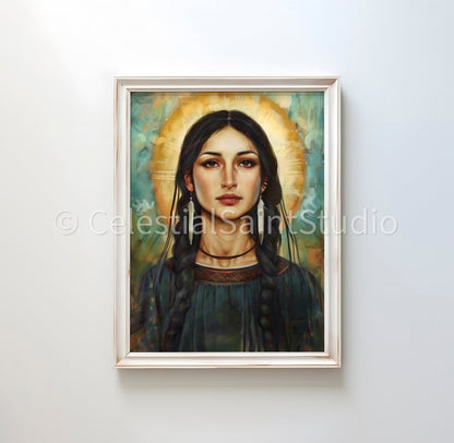 St. Kateri Tekakwitha | Catholic Art | Patron Saint | Digital Download