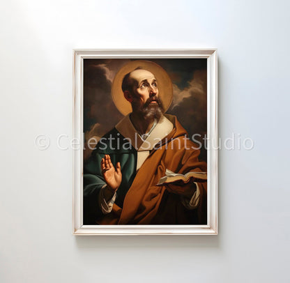 St. Francis de Sales | DIGITAL OIL PAINT | Catholic Printable | Catholic Art | Patron Saint | Digital Download