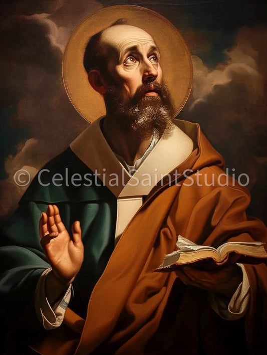 St. Francis de Sales | DIGITAL OIL PAINT | Catholic Printable | Catholic Art | Patron Saint | Digital Download