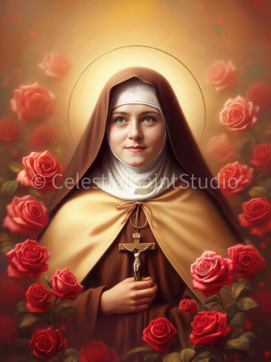 St. Therese of Lisieux | Catholic Printable | Catholic Art | Patron Saint | Digital Download