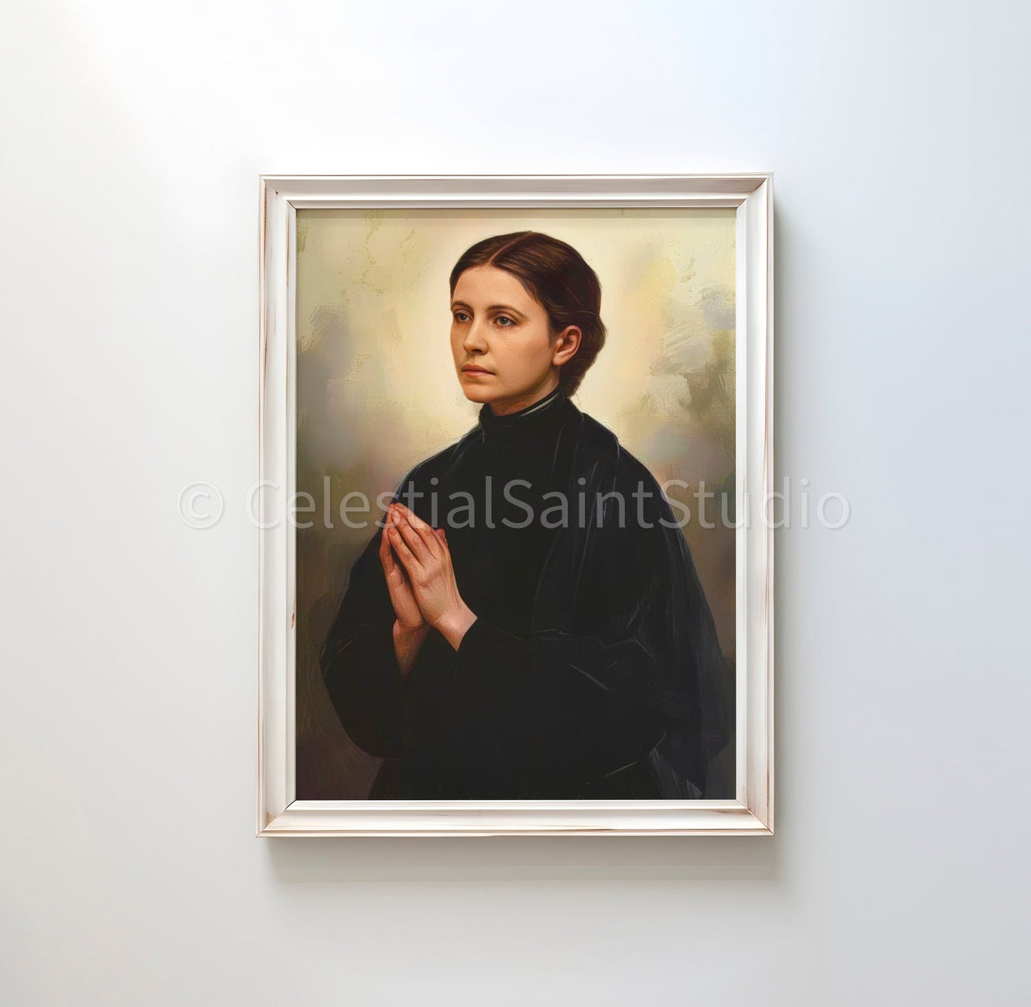 St. Gemma Galgani | DIGITAL OIL PAINT | Catholic Printable | Digital Download | Patron Saint | Catholic Art