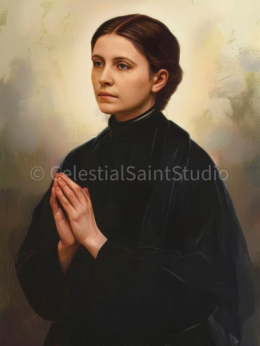 St. Gemma Galgani | DIGITAL OIL PAINT | Catholic Printable | Digital Download | Patron Saint | Catholic Art