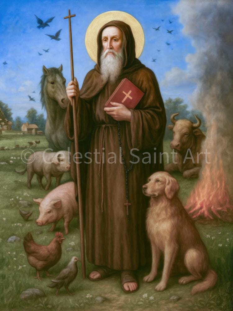 St. Anthony Abbot - Digital Print | High Resolution | Instant Access | Easy Download