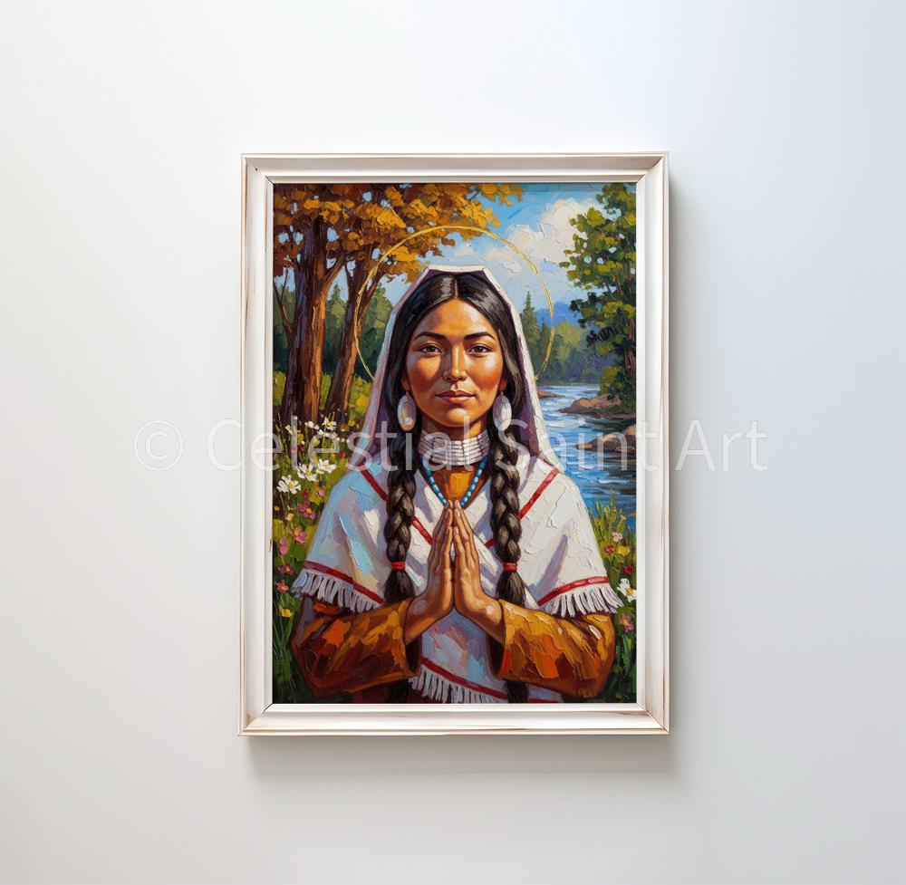 St. Kateri Tekakwitha - Digital Print