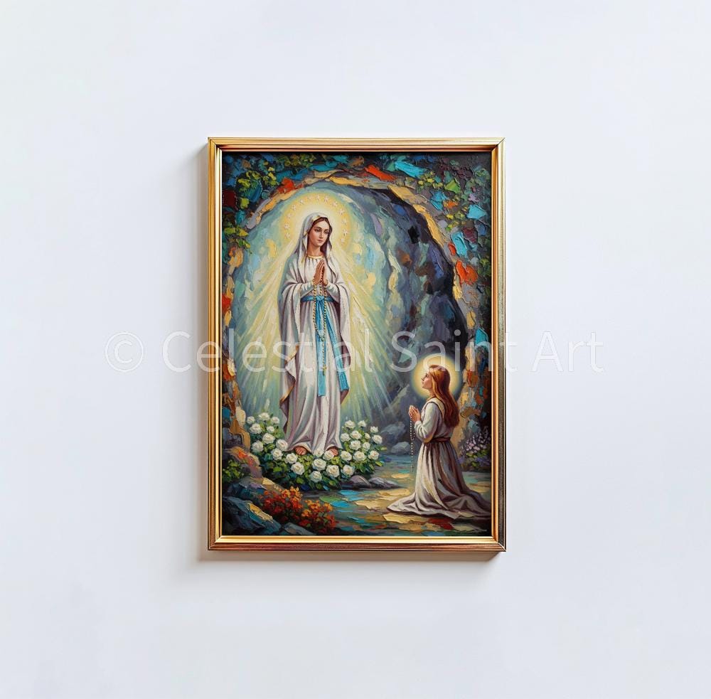 Our Lady of Lourdes - Digital Print