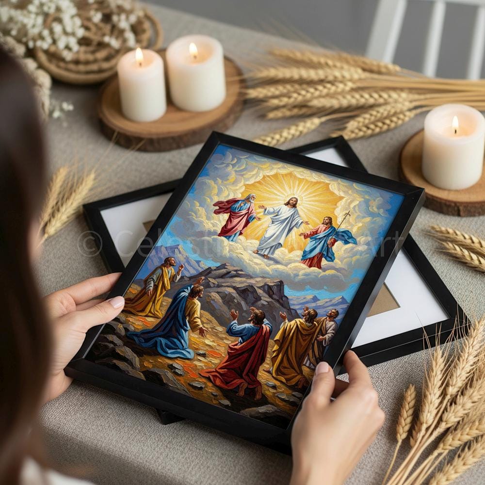 The Transfiguration of Jesus - Digital Print – CelestialSaintStudio