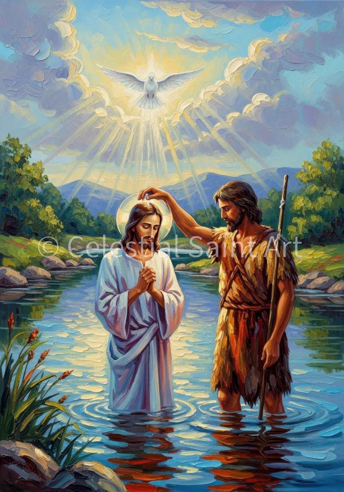 The Baptism of Jesus - Digital Print