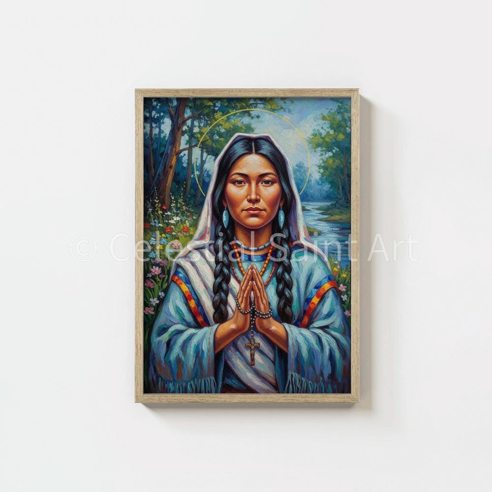 St. Kateri Tekakwitha - Digital Print