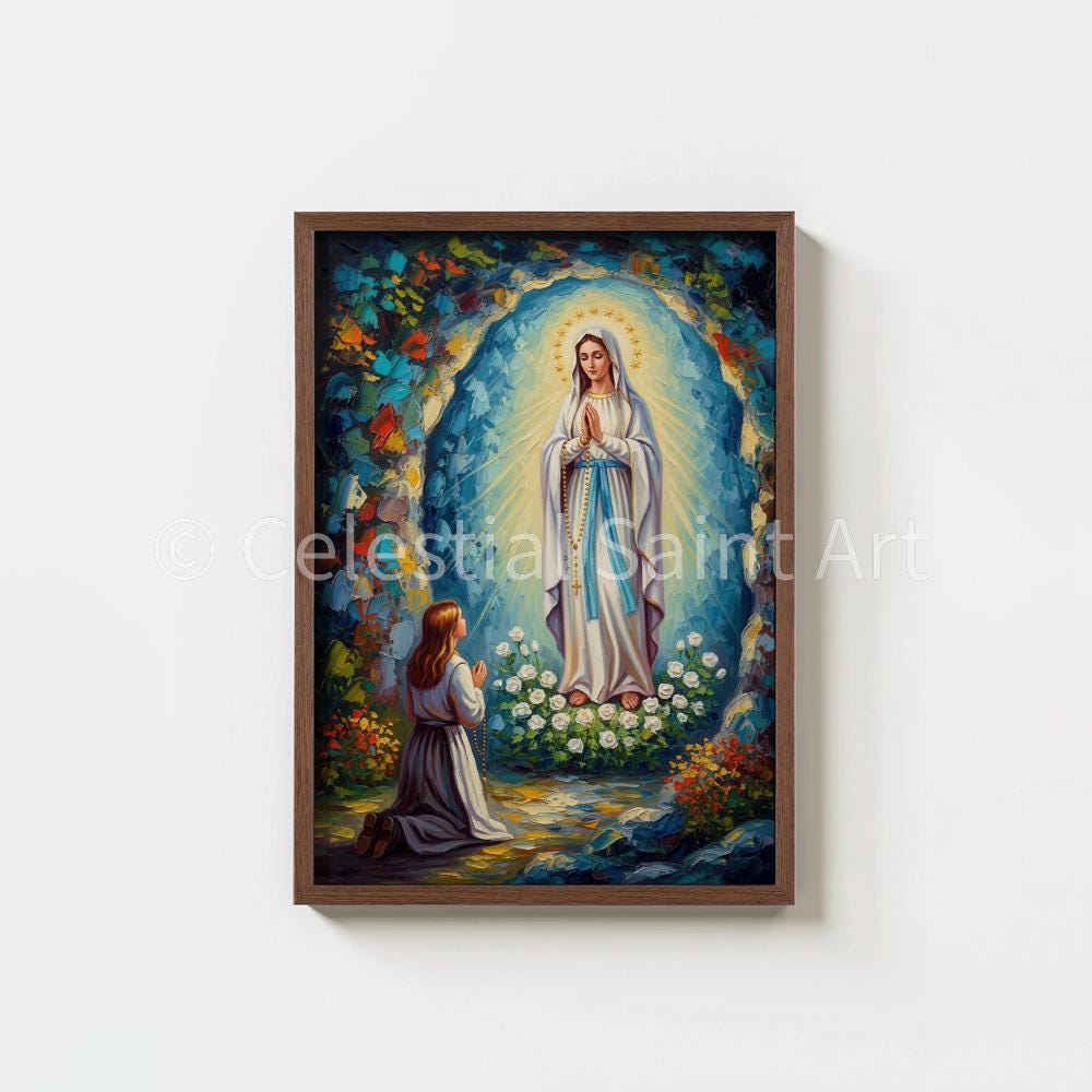 Our Lady of Lourdes - Digital Print
