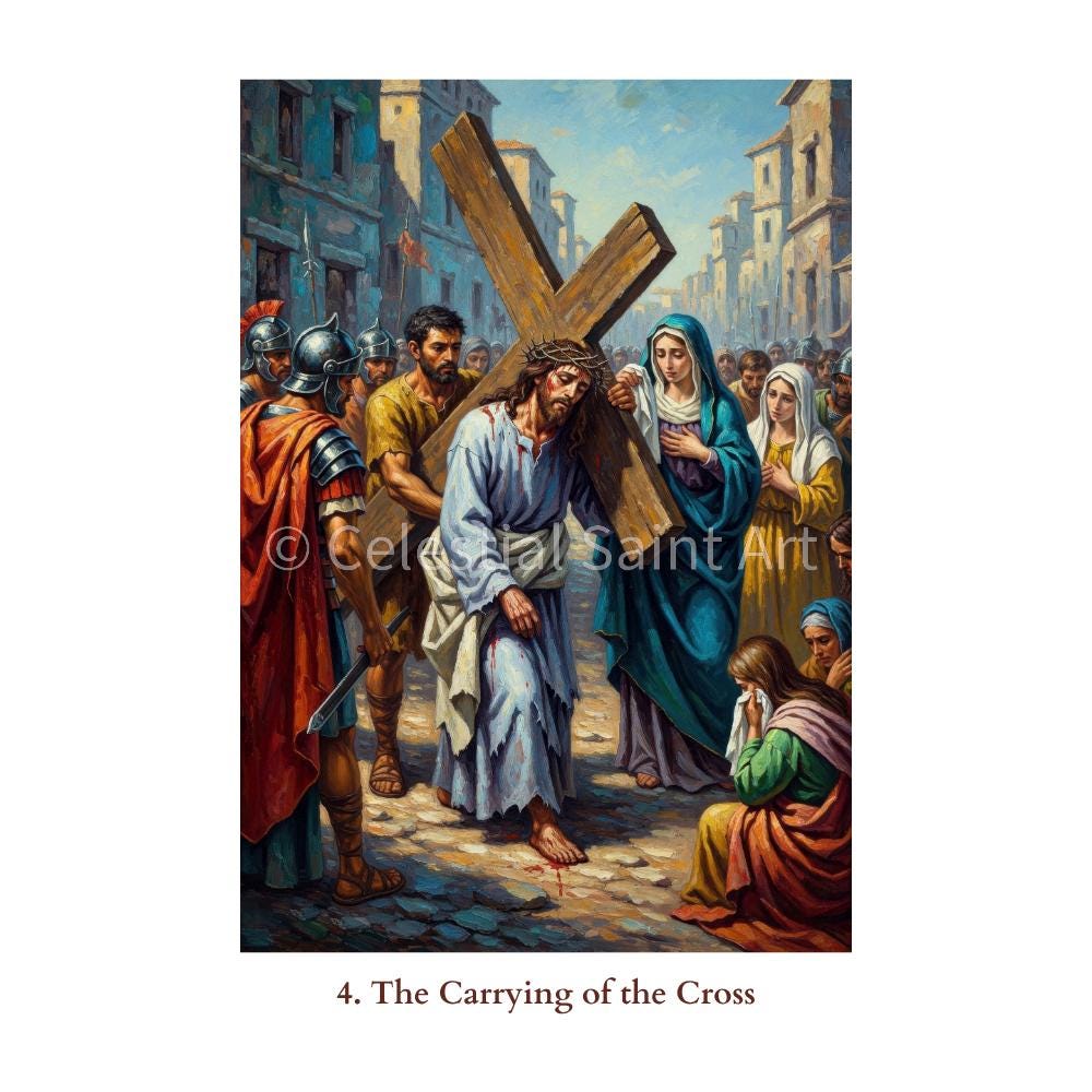 Sorrowful Mysteries of the Rosary - Digital Print Set