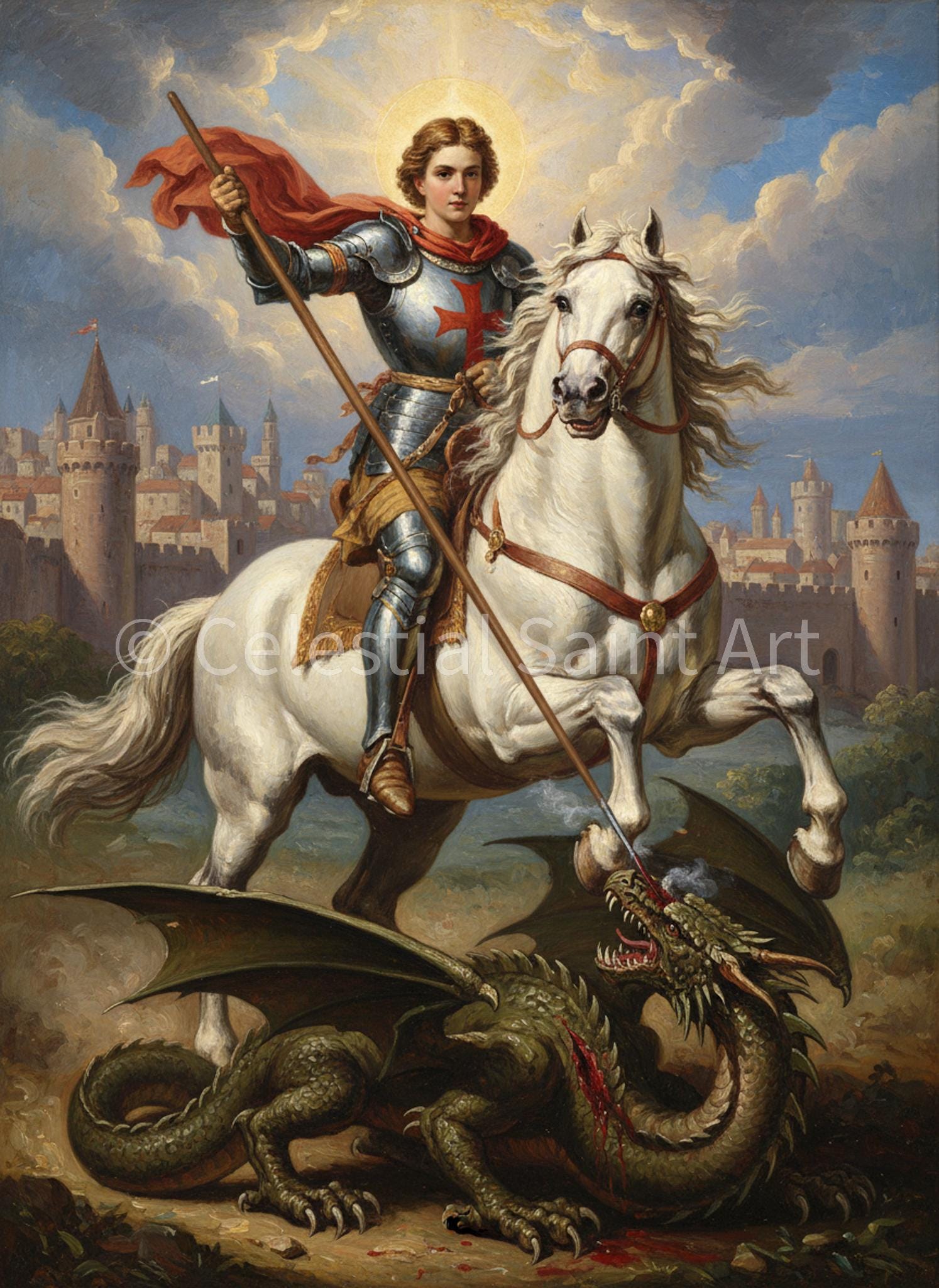 St. George - Digital Print | High Resolution | Instant Access | Easy D ...