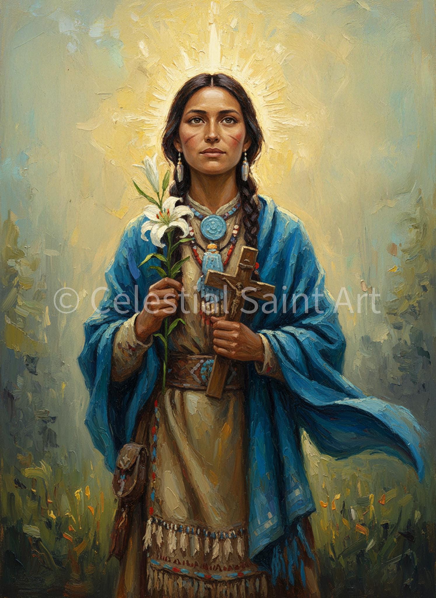 St. Kateri Tekakwitha - Digital Print | High Resolution | Instant Access | Easy Download