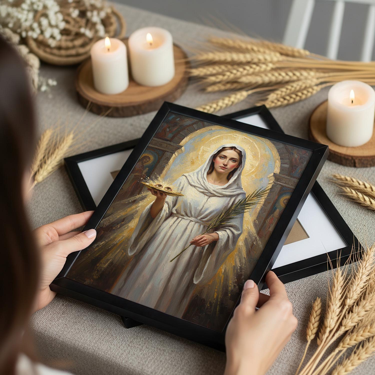 St. Lucy - Digital Print | High Resolution | Instant Access | Easy Download