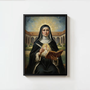 St. Gertrude the Great - Digital Print | High Resolution | Instant Access | Easy Download