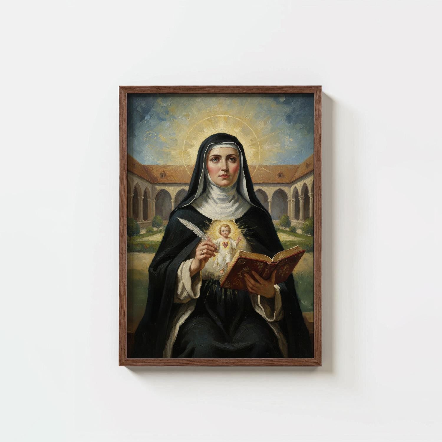 St. Gertrude the Great - Digital Print | High Resolution | Instant Access | Easy Download