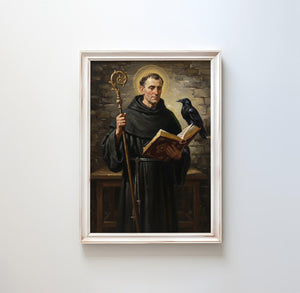 St. Benedict of Nursia - Digital Print | High Resolution | Instant Access | Easy Download