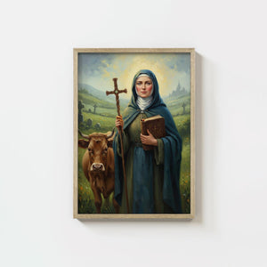 St. Brigid of Ireland - Digital Print | High Resolution | Instant Access | Easy Download