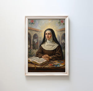 St. Catherine of Bologna - Digital Print | High Resolution | Instant Access | Easy Download