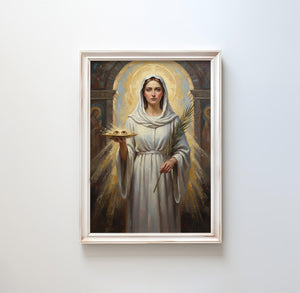 St. Lucy - Digital Print | High Resolution | Instant Access | Easy Download