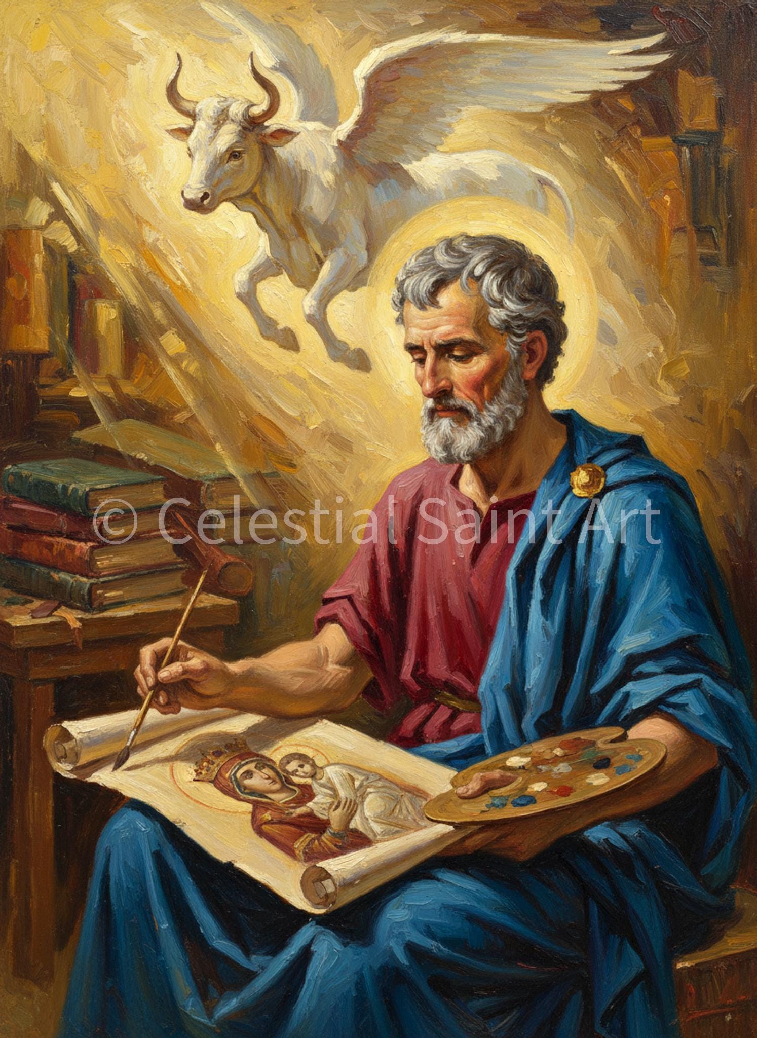 St. Luke - Digital Print | High Resolution | Instant Access | Easy Download