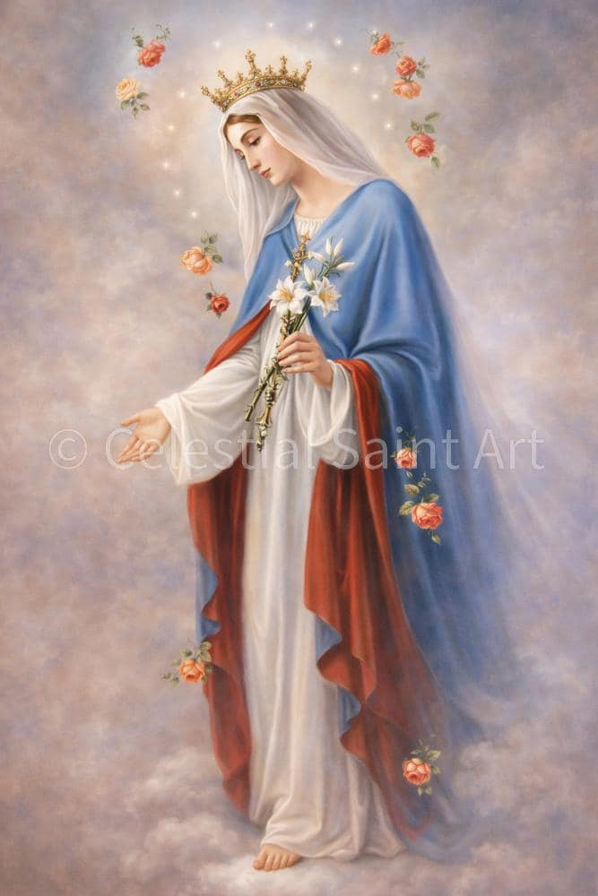 Mary Queen of Heaven - Digital Print | High Resolution | Instant Access | Easy Download