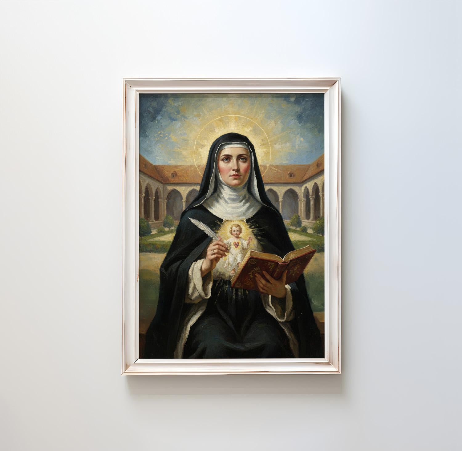 St. Gertrude the Great - Digital Print | High Resolution | Instant Access | Easy Download