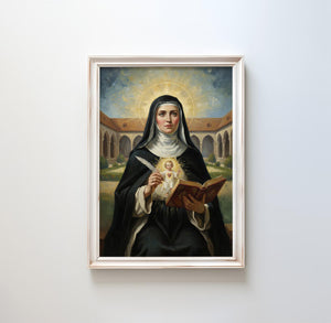 St. Gertrude the Great - Digital Print | High Resolution | Instant Access | Easy Download