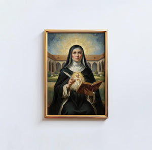 St. Gertrude the Great - Digital Print | High Resolution | Instant Access | Easy Download